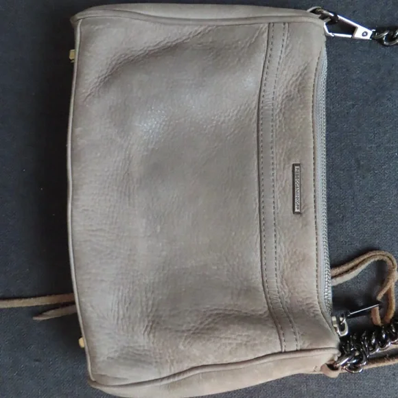 Rebecca Minkoff Gray Crossbody Bag with Chain Strap and Tassels - Picture 5 of 6